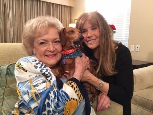 Betty-White and her dachshund